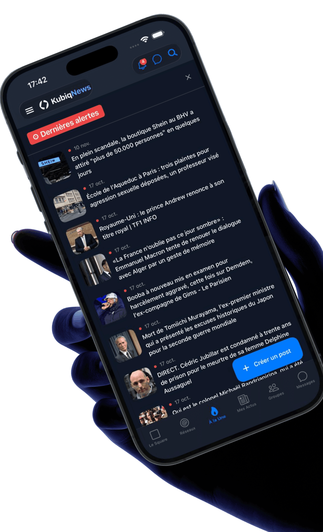 Kubiq News - Alerts